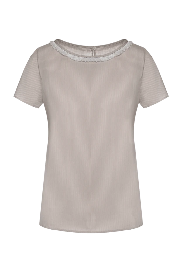 Rocco Ragni woman beige cotton and polyamide blouse for women купить с ценами и фото 150975 - photo 1