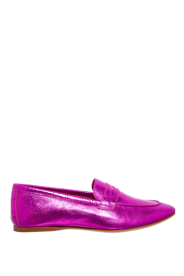 Cesare di Napoli woman pink leather loafers for women купить с ценами и фото 150982 - photo 1