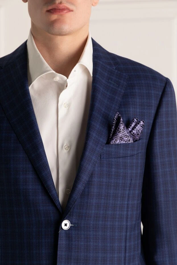 Stefano Ricci фиолетовая шелковая пушетте с декоративным принтом 151023 - фото 2