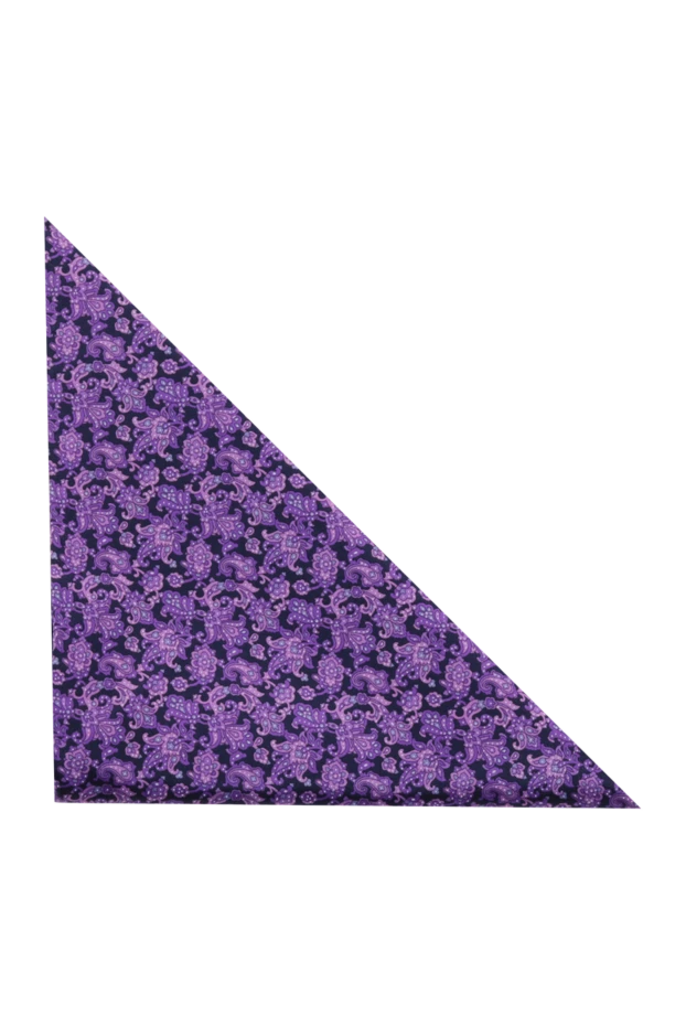 Purple silk push-up with paisley pattern - photo 1