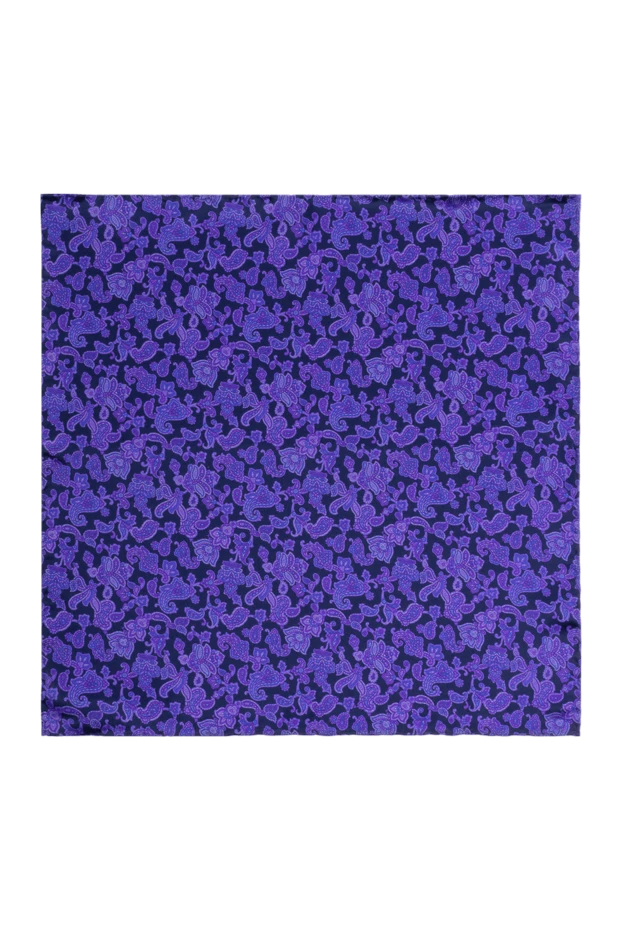 Пушетте из шелка с контрастным растительным орнаментом - фото 1