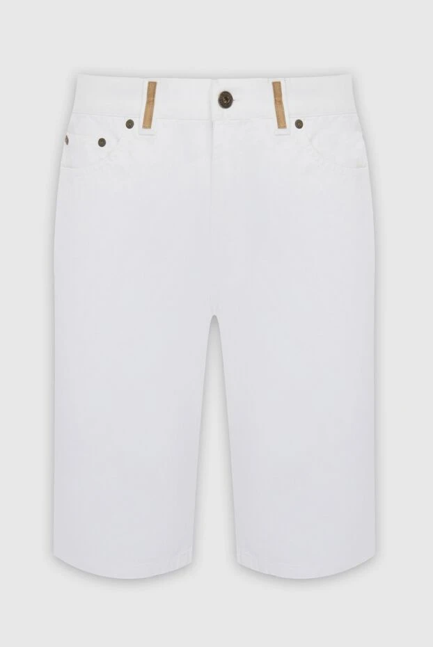 Ерлерге арналған ақ мақтадан жасалған шорт - фото 1