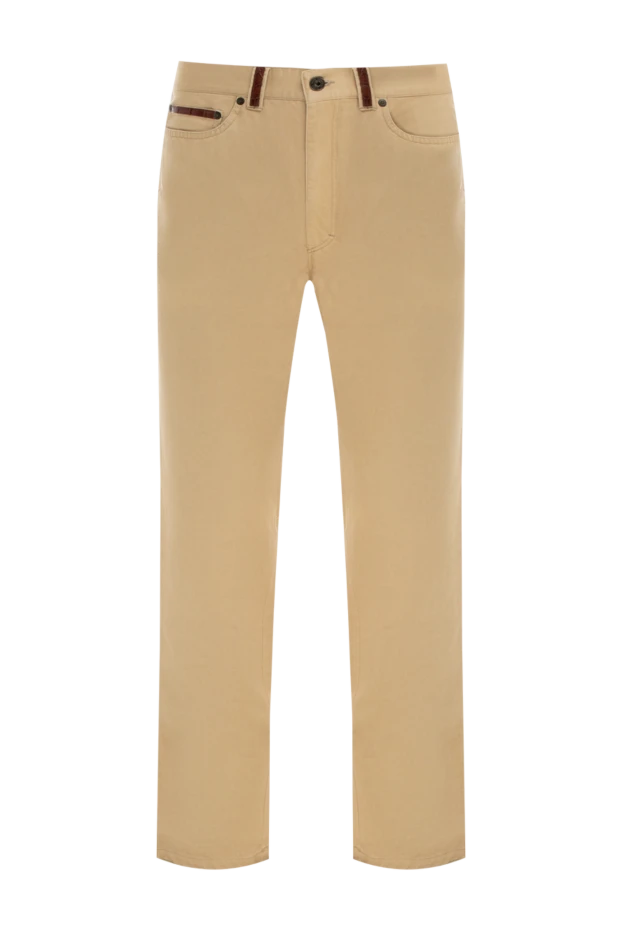 Stefano Ricci бежевые брюки с декоративными элементами из замши
151076 - фото 1