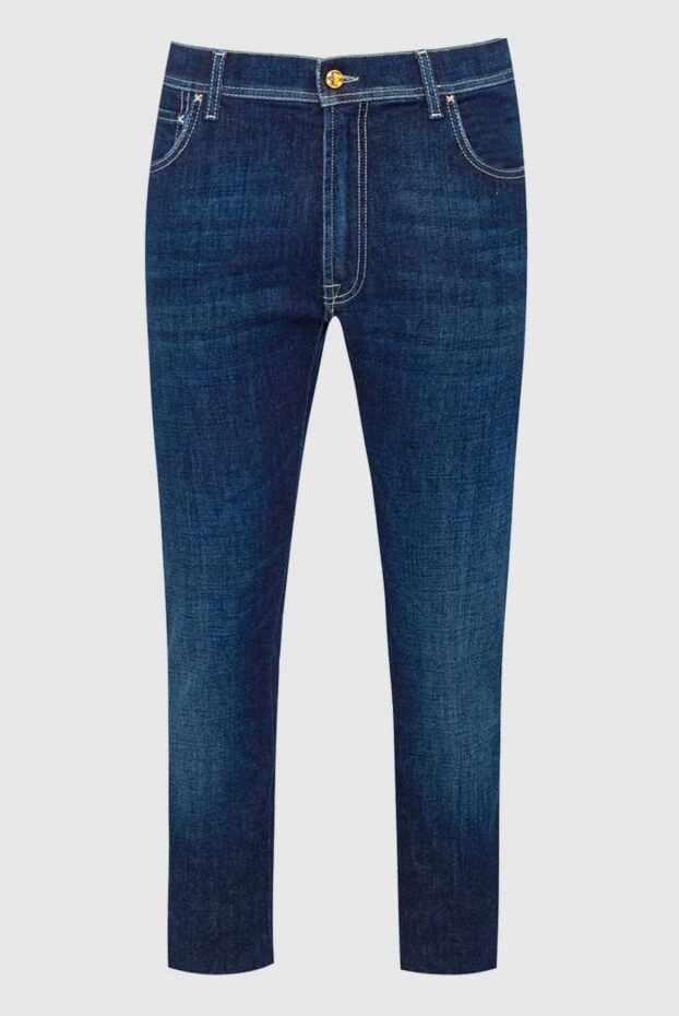 Men's blue jeans, natural cotton
- photo 1