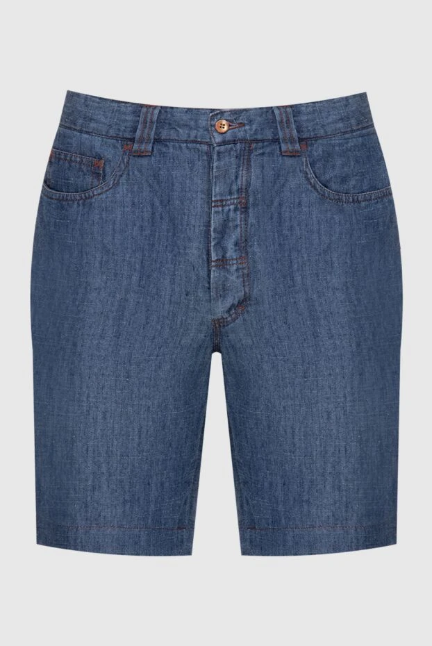 Ерлерге арналған көк бамбук шорттары - фото 1