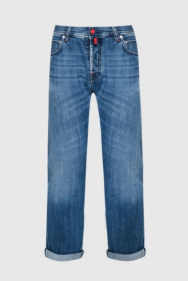 Kiton man blue cotton jeans for men купить с ценами и фото 151085 - photo 1