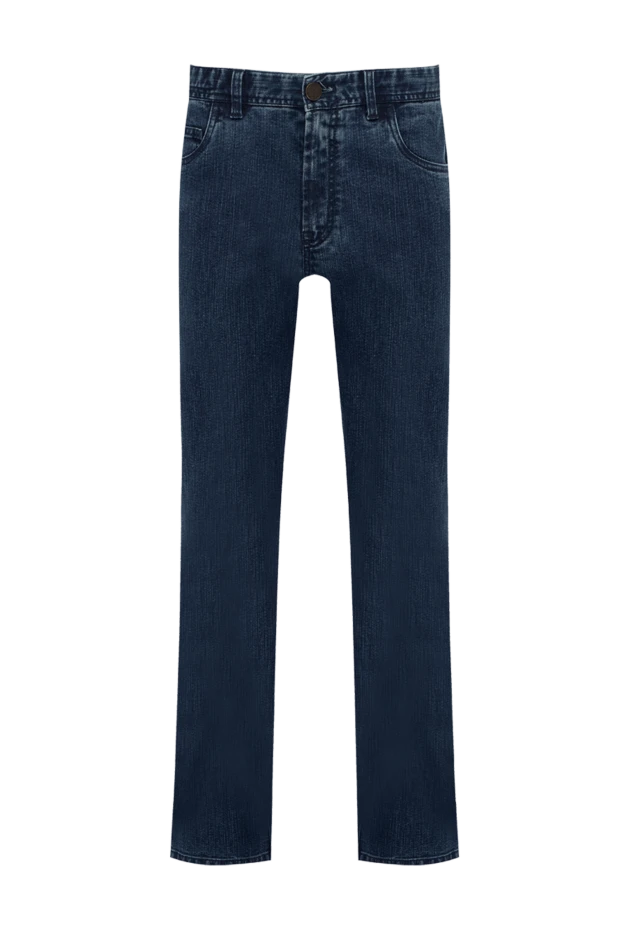 Brioni man cotton and elastane blue jeans for men купить с ценами и фото 151091 - photo 1