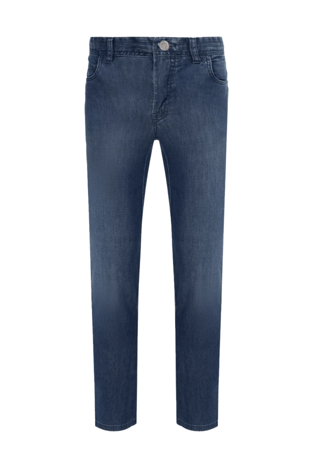 Brioni man blue cotton jeans for men купить с ценами и фото 151093 - photo 1