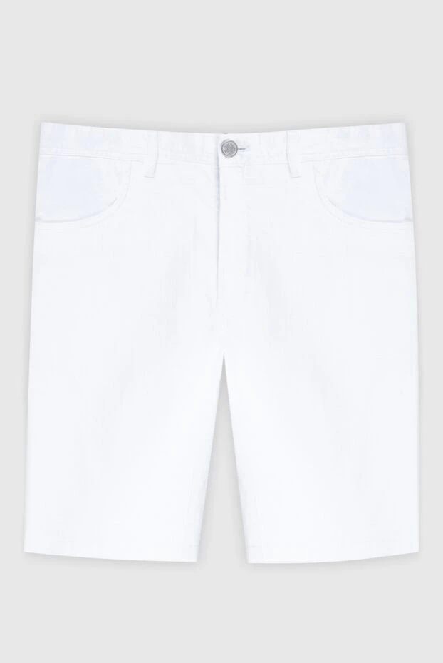 Brioni man white cotton shorts for men купить с ценами и фото 151099 - photo 1