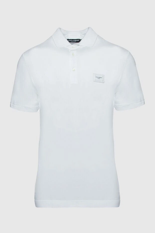 Dolce & Gabbana man cotton polo white for men купить с ценами и фото 151112 - photo 1