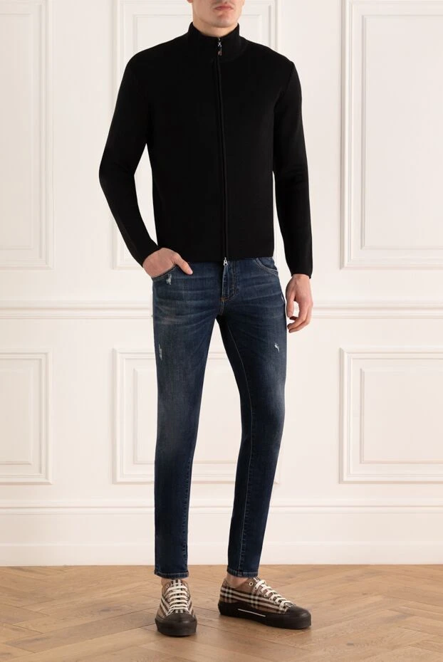 Dolce & Gabbana man cotton and polyester jeans blue for men купить с ценами и фото 151120 - photo 2