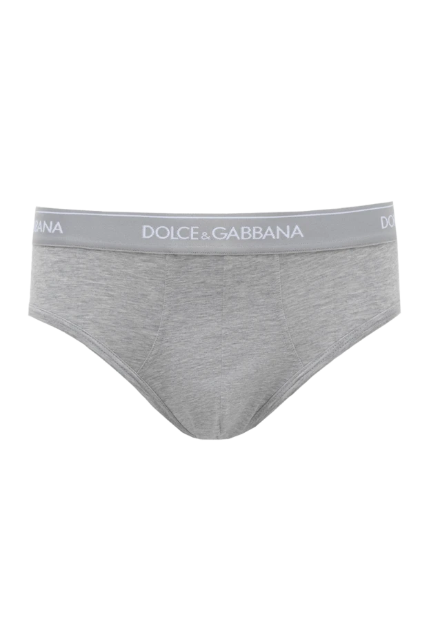 Dolce & Gabbana man men's gray cotton briefs купить с ценами и фото 151158 - photo 1