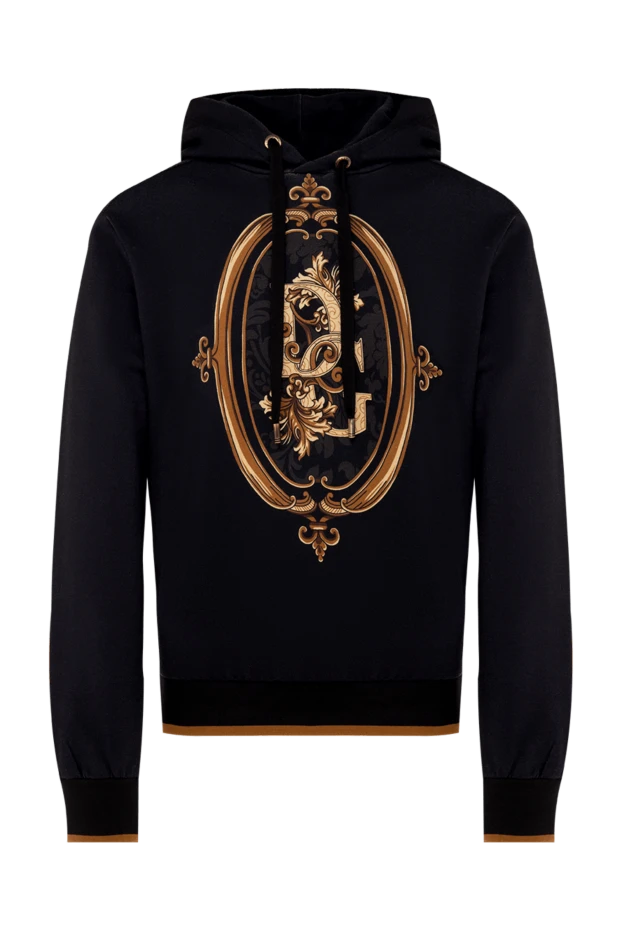 Dolce & Gabbana man men's cotton hoodie black купить с ценами и фото 151182 - photo 1