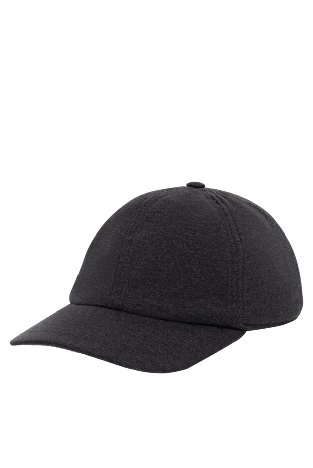 Cortigiani мақтадан, жібектен және полиамидтен жасалған сұр түсті ерлерге арналған қалпақ 151235 - фото 3