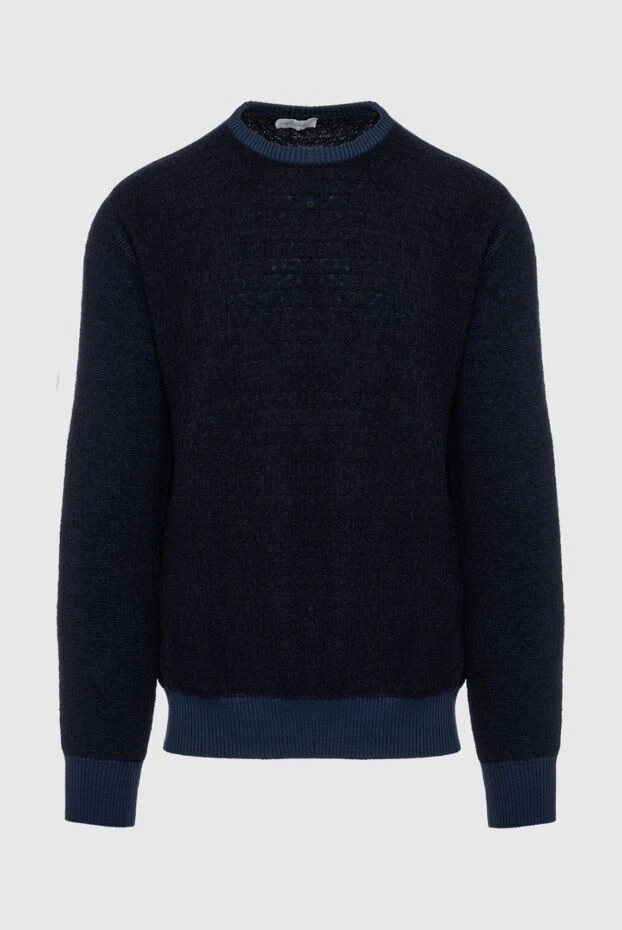 Cortigiani man wool and polyamide jumper blue for men купить с ценами и фото 151243 - photo 1