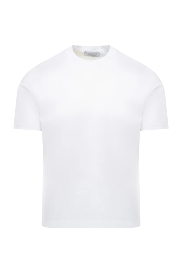 Cortigiani man white cotton t-shirt for men купить с ценами и фото 151265 - photo 1