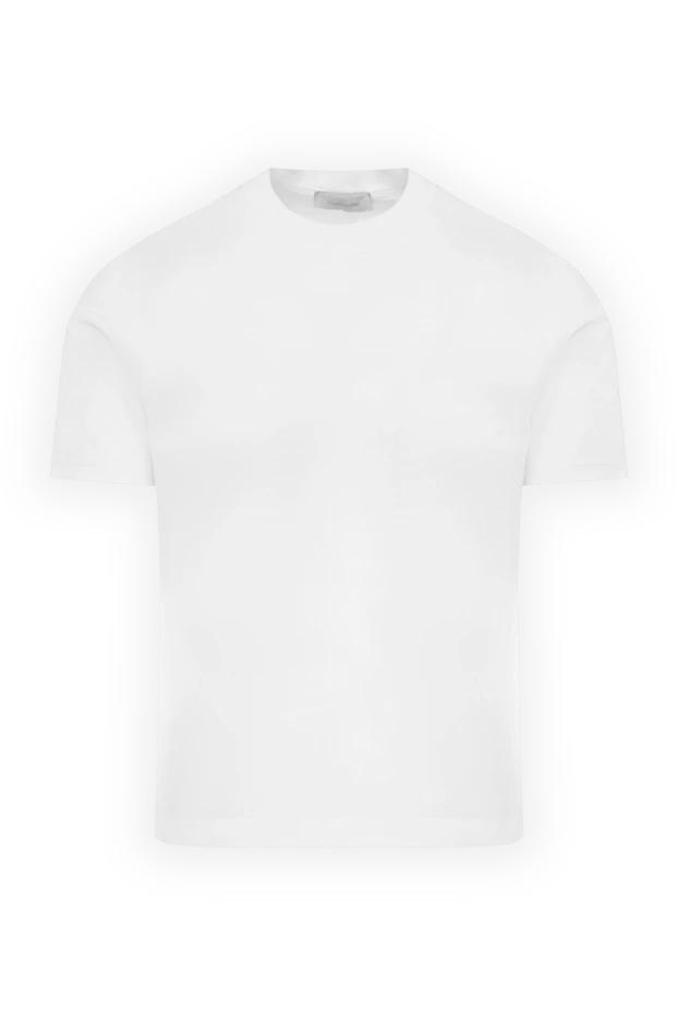 Cortigiani man white cotton t-shirt for men купить с ценами и фото 151265 - photo 1