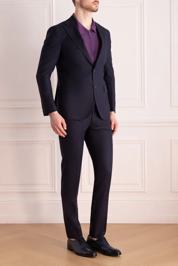 Lubiam men's slim-fit suit made of smooth italian wool
 151317 - photo 3