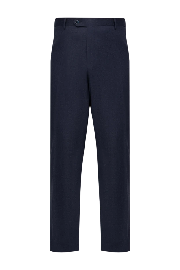 Lubiam man blue wool trousers for men купить с ценами и фото 151339 - photo 1