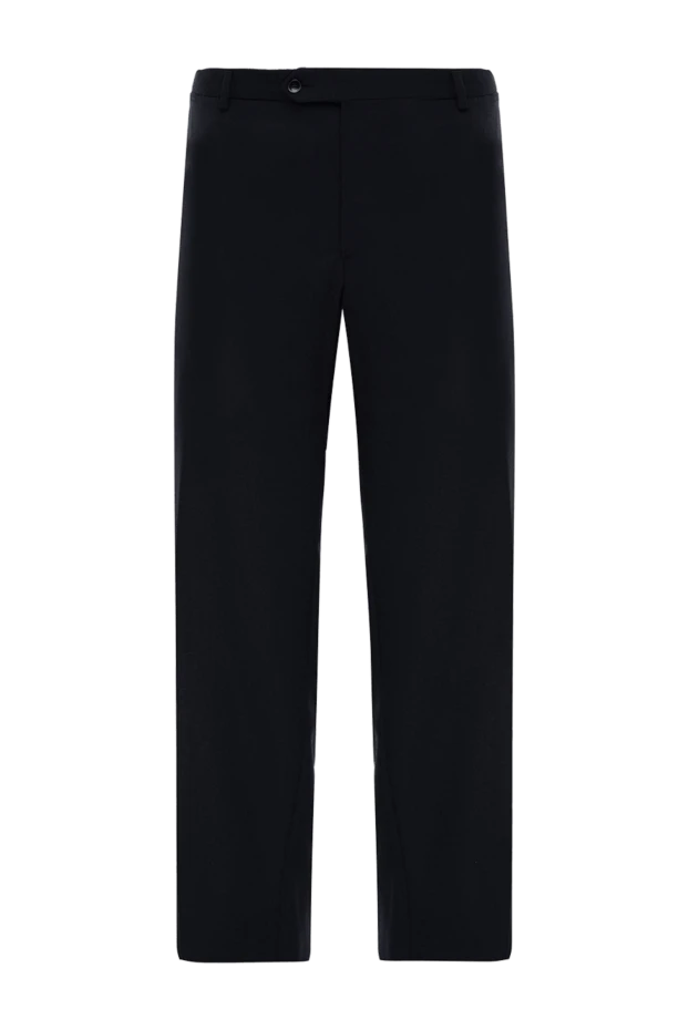 Lubiam man men's black wool trousers купить с ценами и фото 151340 - photo 1