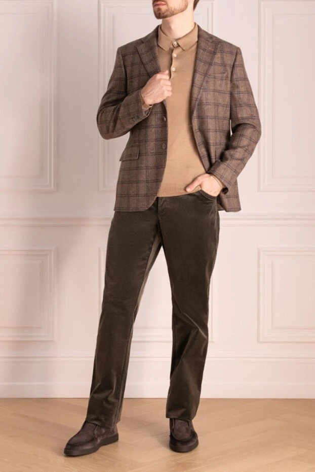 Lubiam man beige wool jacket for men купить с ценами и фото 151348 - photo 2