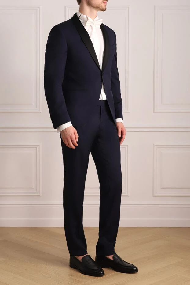 Lubiam men’s blue wool tuxedo with shawl lapel 151349 - photo 3