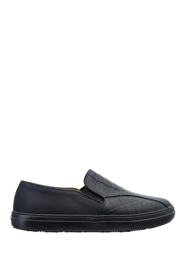 Tardini man black alligator moccasins for men купить с ценами и фото 151371 - photo 1