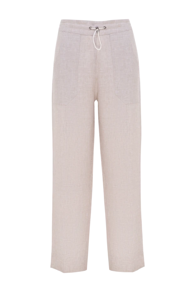 Tonet woman gray linen trousers for women купить с ценами и фото 151417 - photo 1