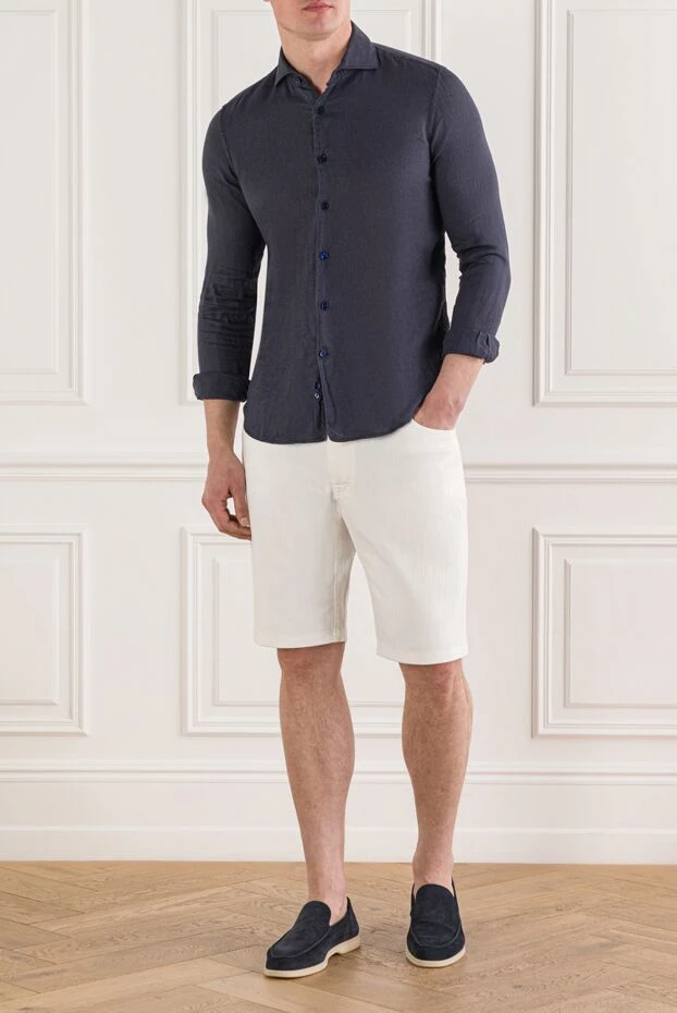 Orian men's shirt made of deep dark blue linen
151419 - photo 2