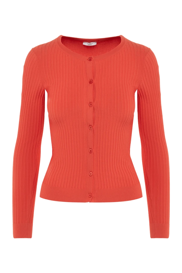 Peserico woman orange viscose and polyamide cardigan for women купить с ценами и фото 151437 - photo 1