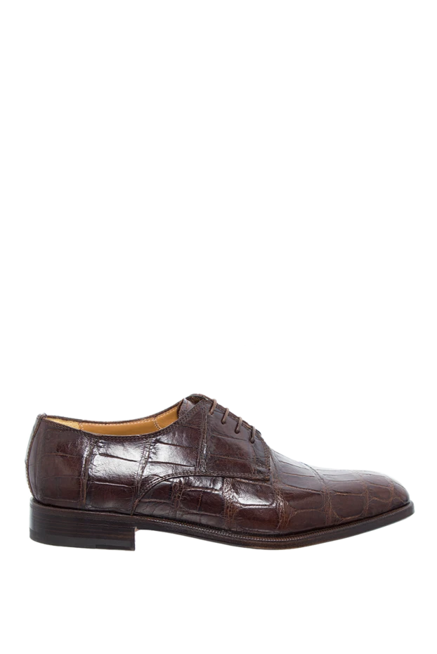 Cesare di Napoli man men's shoes made of brown alligator leather купить с ценами и фото 151547 - photo 1