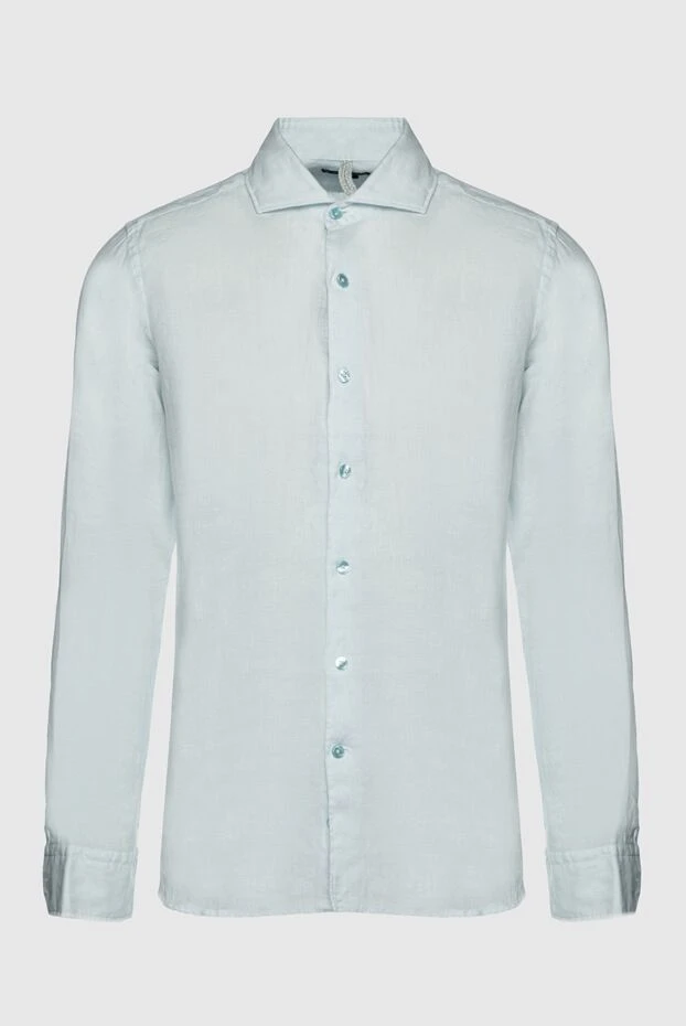 Orian man men's green linen shirt купить с ценами и фото 151606 - photo 1