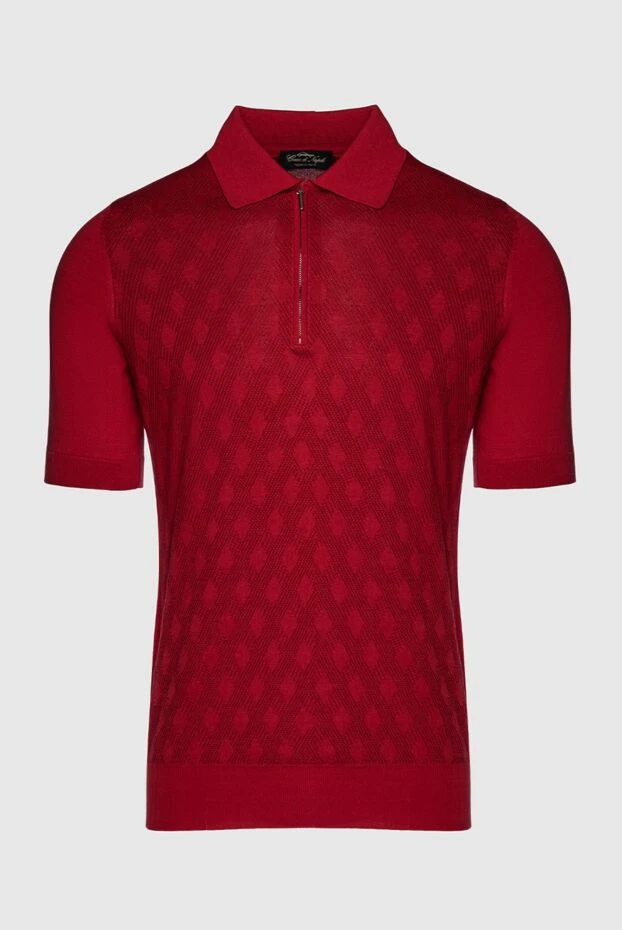 Cesare di Napoli man silk polo red for men купить с ценами и фото 151644 - photo 1