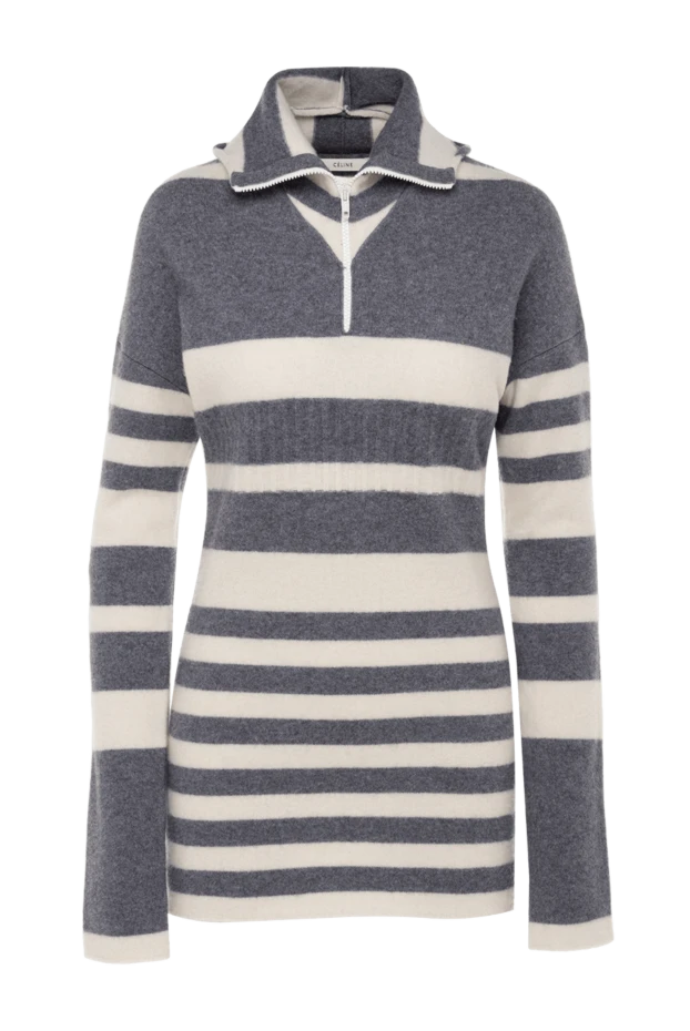 Celine woman gray wool and cashmere jumper for women купить с ценами и фото 151653 - photo 1