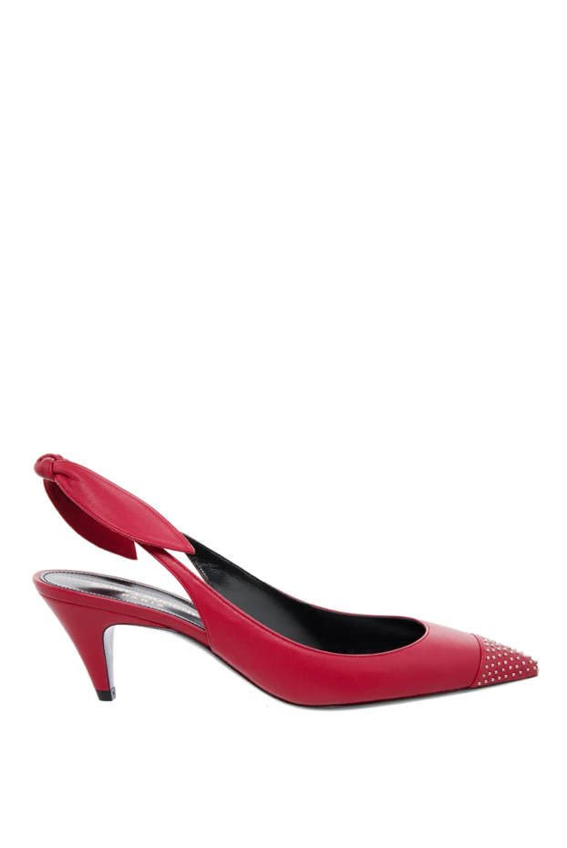 Saint Laurent woman red leather shoes for women купить с ценами и фото 151656 - photo 1