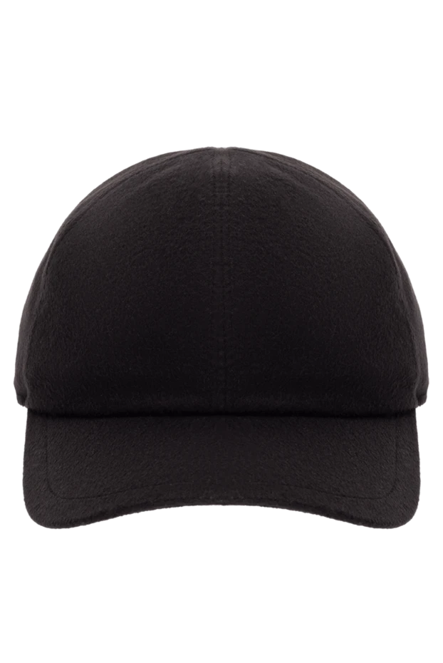 Cesare di Napoli man cashmere and silk cap black for men купить с ценами и фото 151708 - photo 1