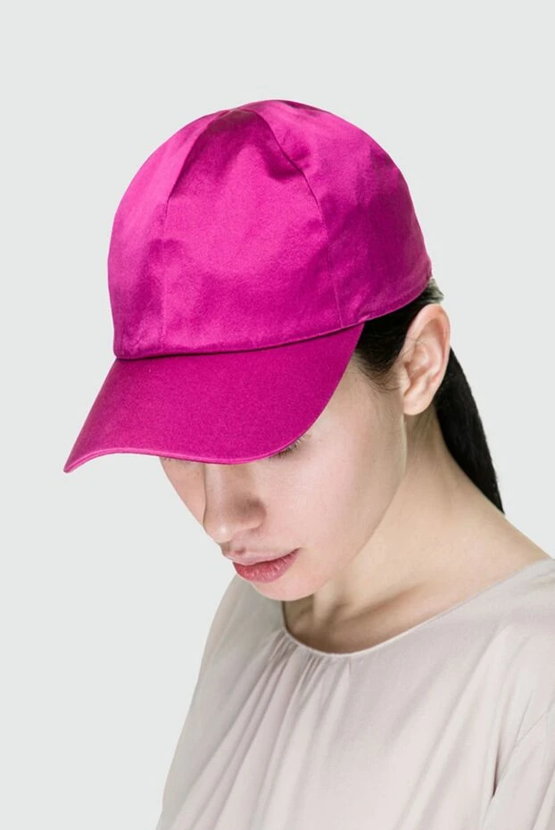 Fleur de Paris woman pink silk cap for women купить с ценами и фото 151713 - photo 2