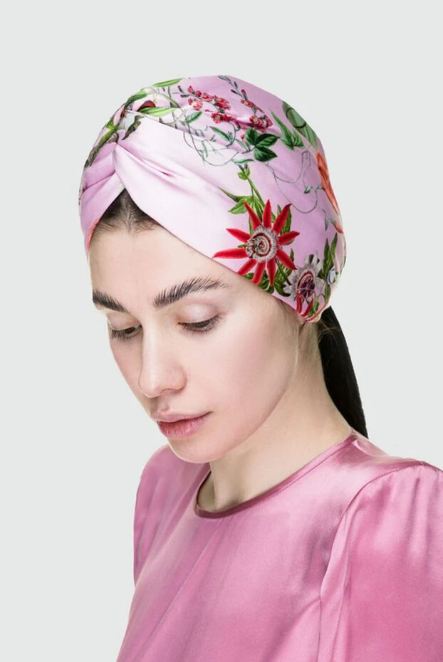 Fleur de Paris woman pink silk headband for women купить с ценами и фото 151717 - photo 2