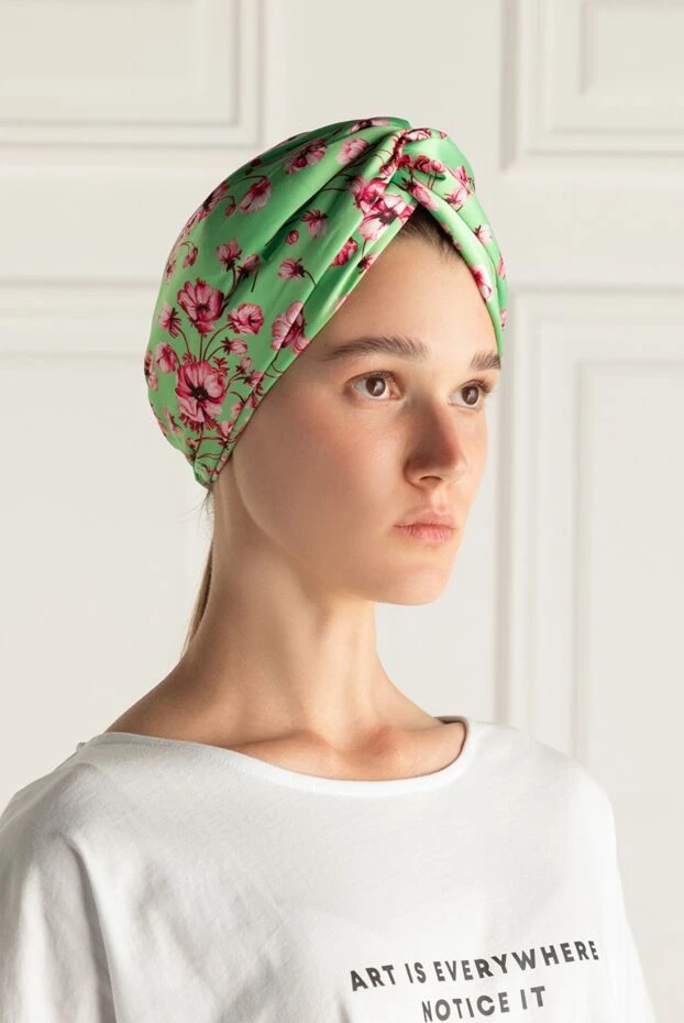 Fleur de Paris woman green silk headband for women купить с ценами и фото 151720 - photo 2