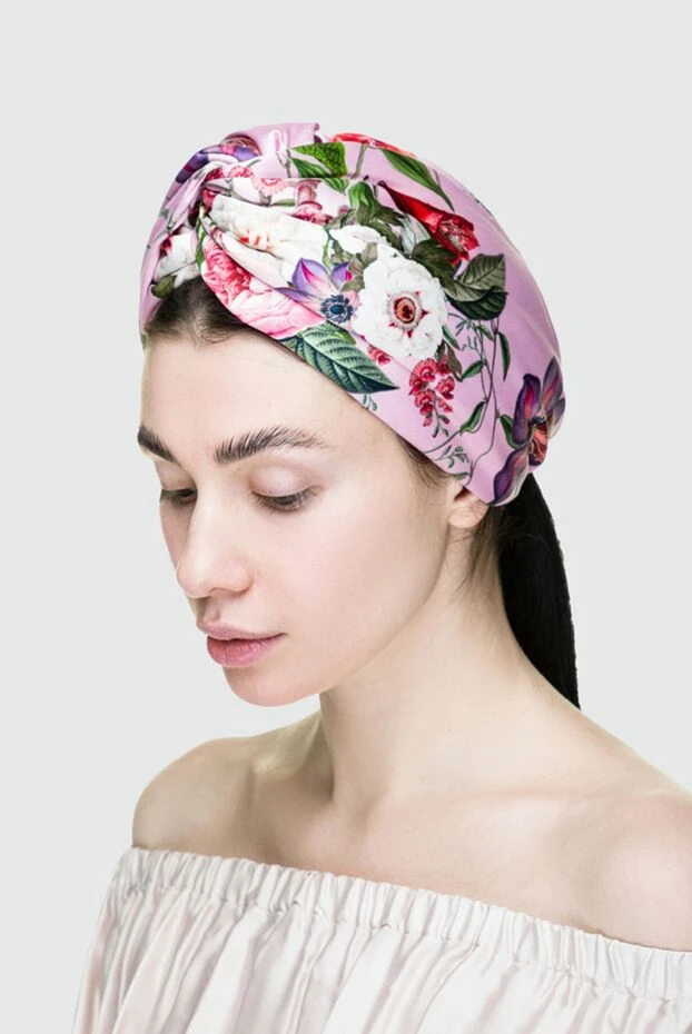 Fleur de Paris woman pink silk headband for women купить с ценами и фото 151721 - photo 2