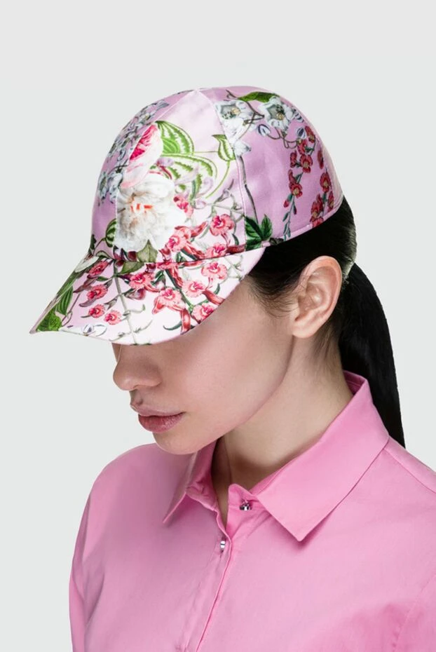 Fleur de Paris woman pink silk cap for women купить с ценами и фото 151723 - photo 2