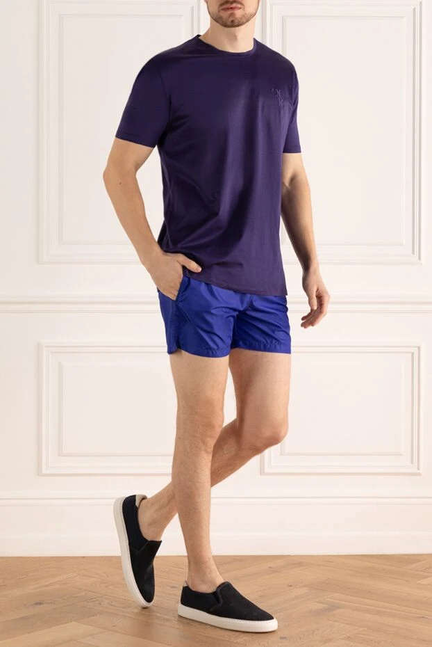 FeFe man blue polyamide beach shorts for men купить с ценами и фото 151735 - photo 2