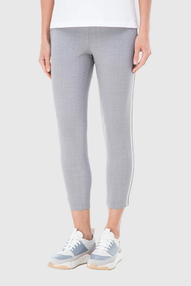 Panicale woman gray wool trousers for women купить с ценами и фото 151754 - photo 2