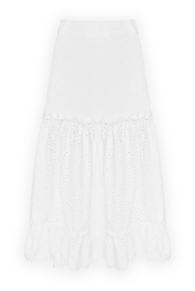 Ақ мақтадан жасалған юбка, жиегі шілтерлі және жиегі бұралған
- фото 1