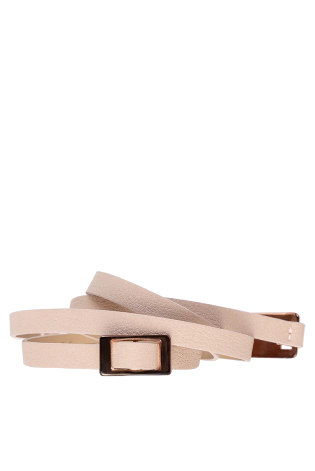 D.Exterior woman white leather belt for women купить с ценами и фото 151791 - photo 1