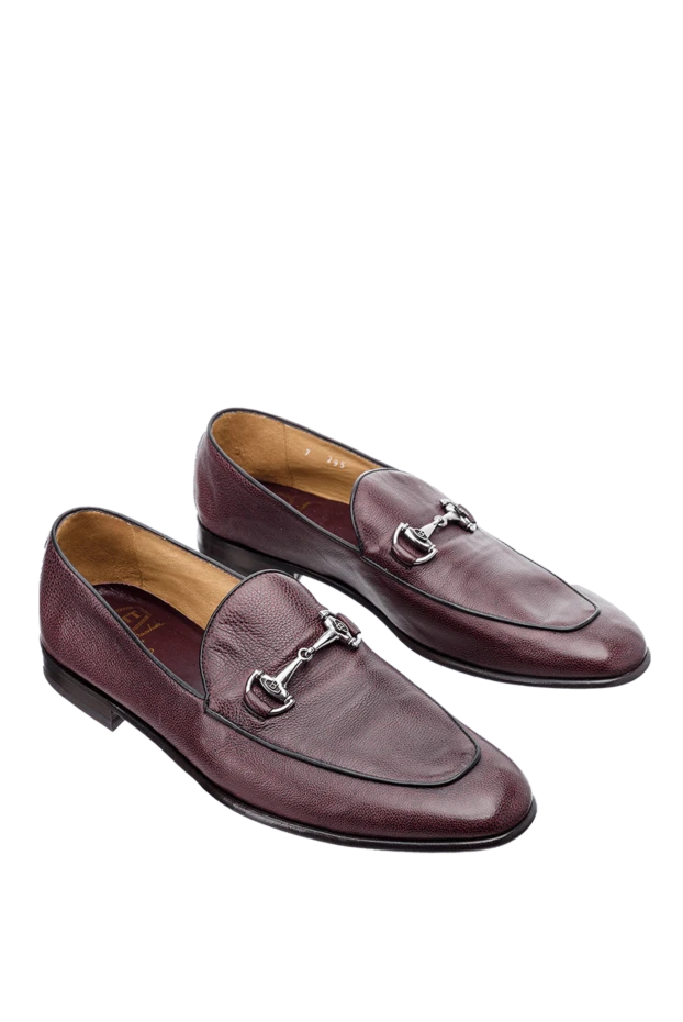 Barrett bordeaux loafers with a round toe and decorative buckle
 151812 - photo 3