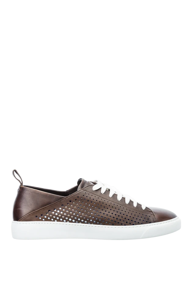 Barrett man brown leather sneakers for men купить с ценами и фото 151820 - photo 1