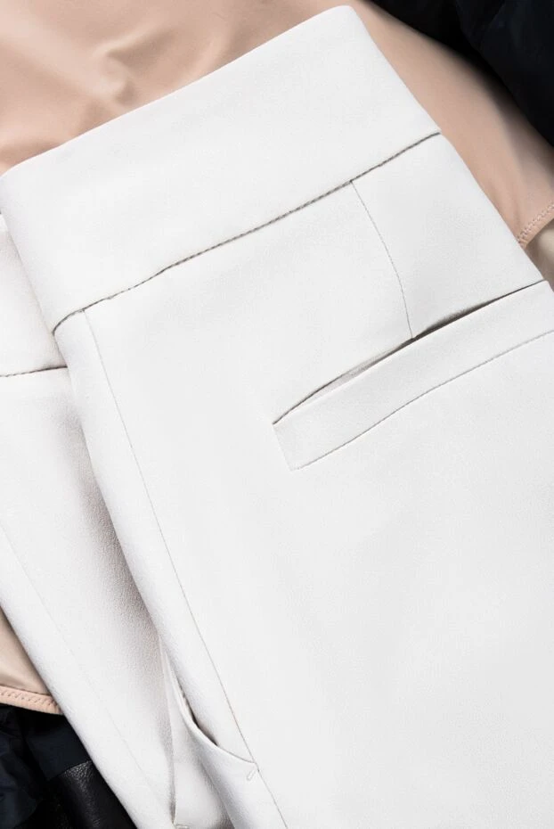 Brunello Cucinelli брюки женские классические бежевые 151869 - фото 3