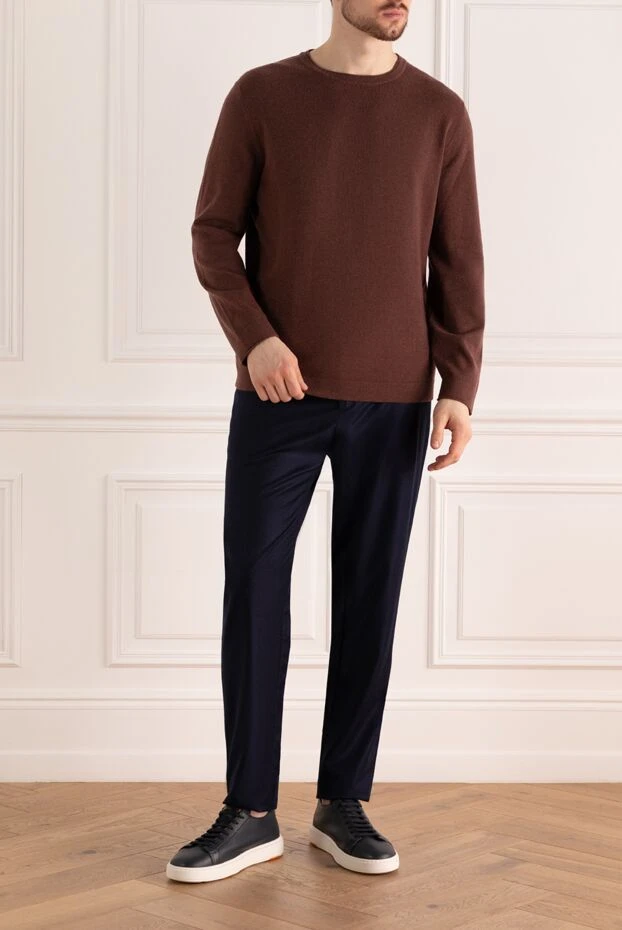 Brunello Cucinelli man cashmere jumper brown for men купить с ценами и фото 151917 - photo 2