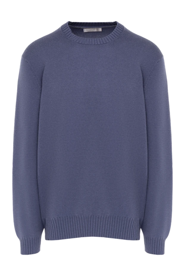 Brunello Cucinelli man cashmere jumper blue for men купить с ценами и фото 151924 - photo 1